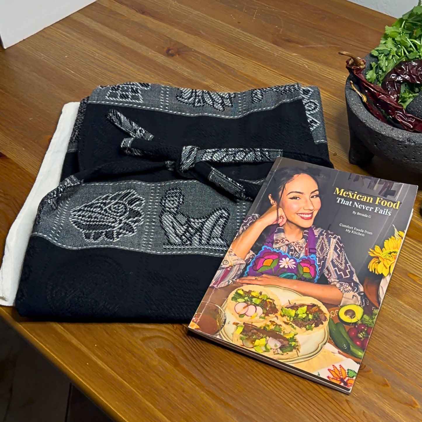 Men's Apron + Cookbook Bundle