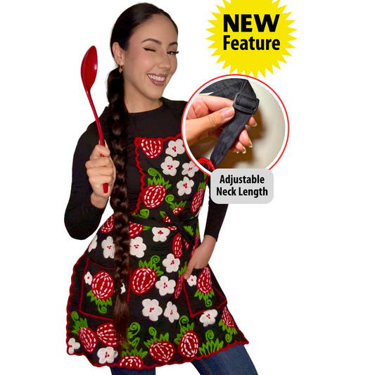 Fresita Embroidery Apron 🍓