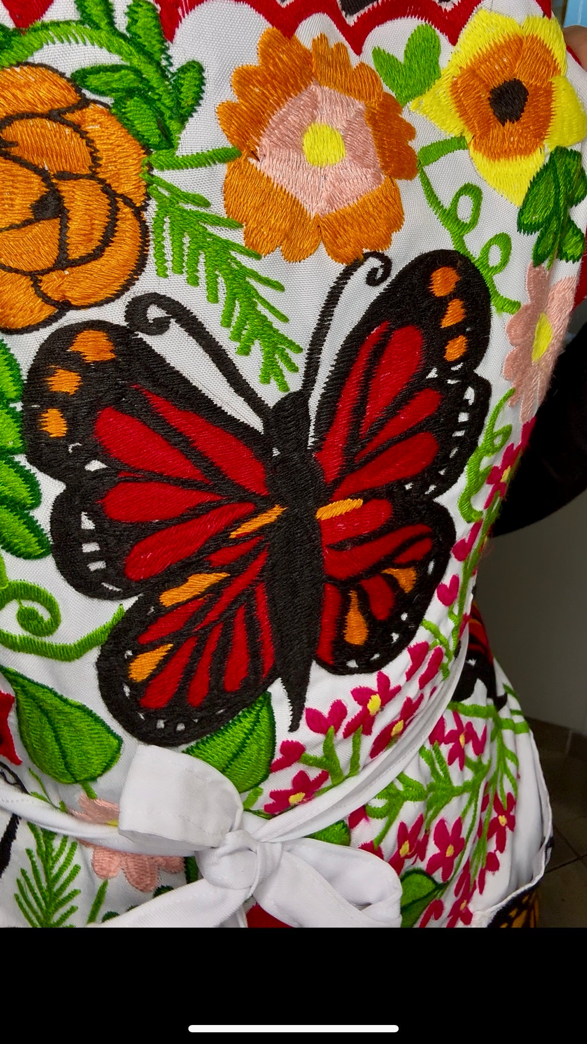 Mariposa/butterfly 🦋 Embroidery Apron