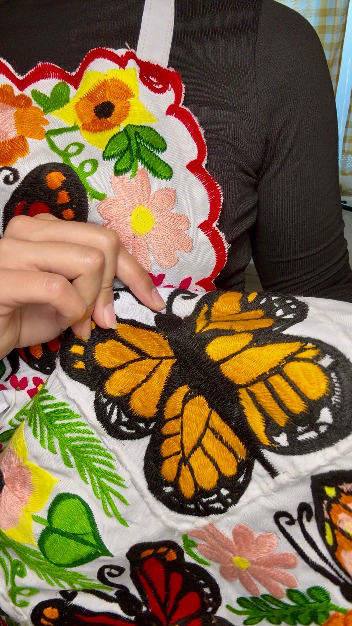 Mariposa/butterfly 🦋 Embroidery Apron
