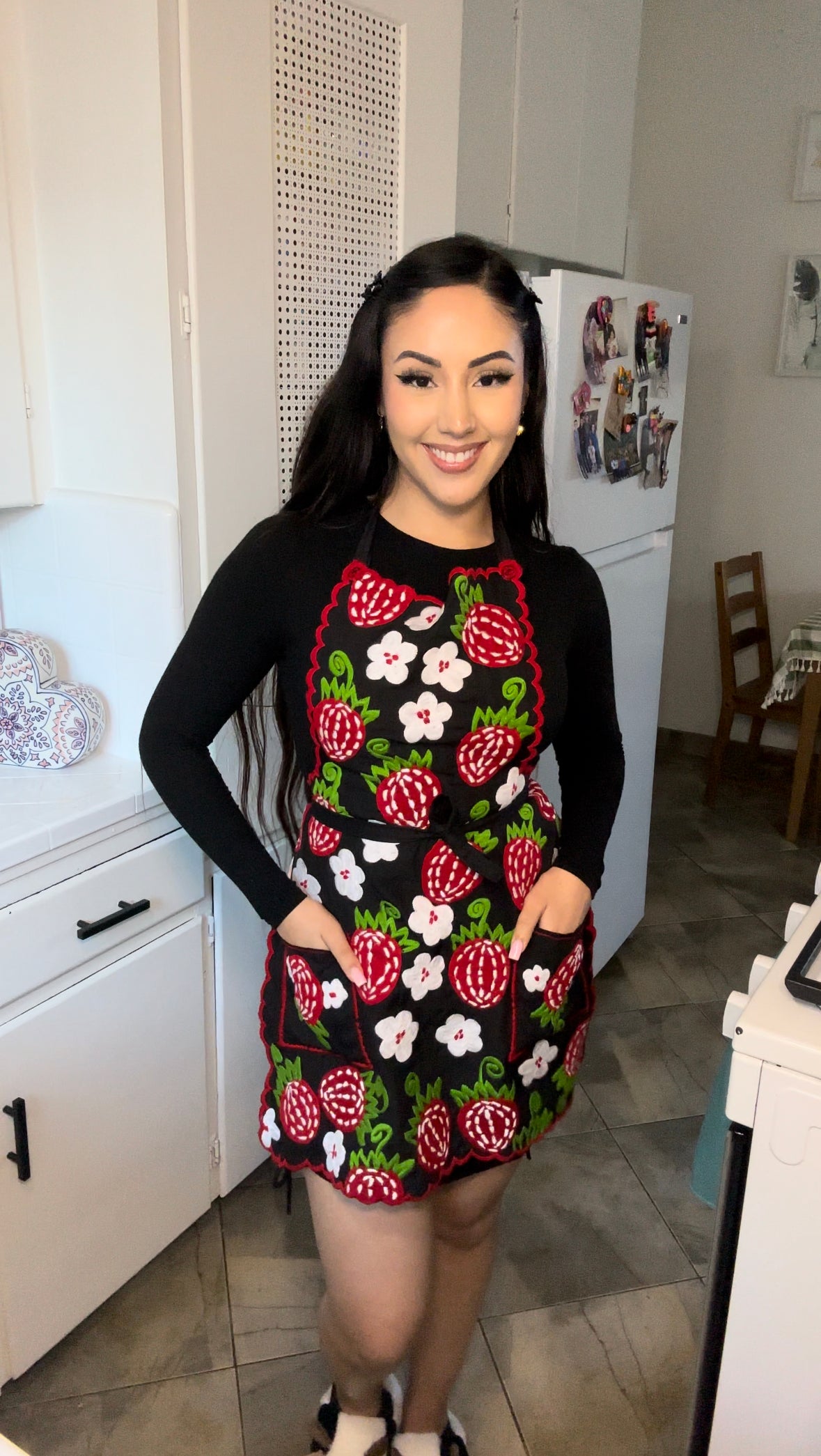 Fresita Embroidery Apron π