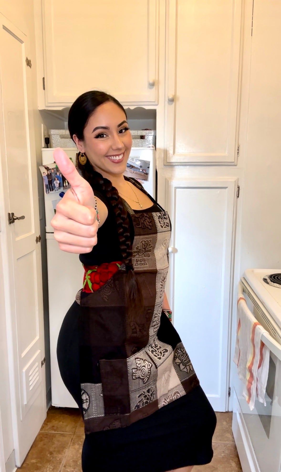 Brown pattern Apron π€