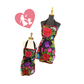 Kids Embroidered Black Multicolor Apron