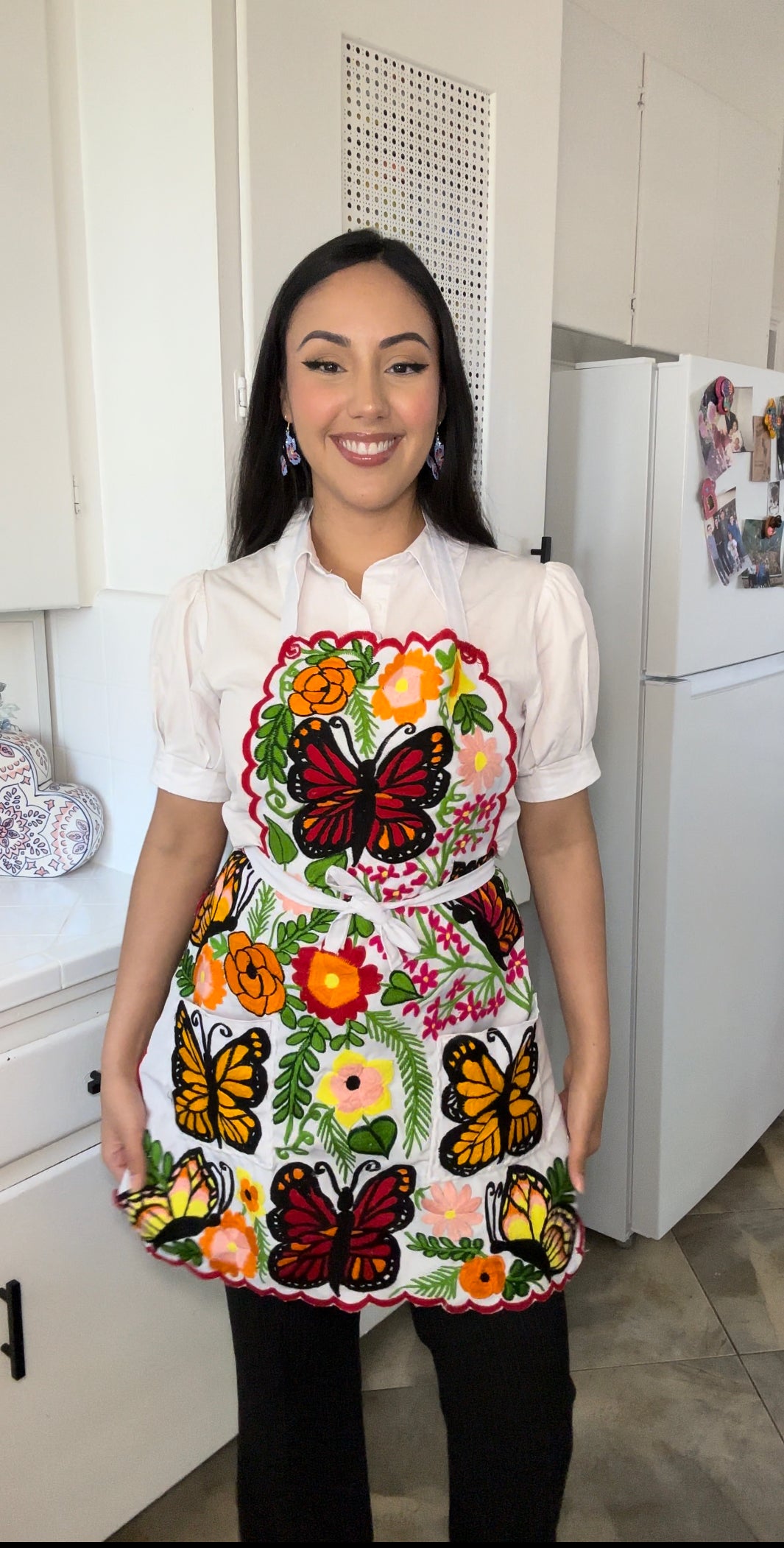 Mariposa/butterfly 🦋 Embroidery Apron