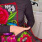 Black Mexican Embroidery Apron