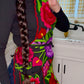 Black Mexican Embroidery Apron