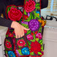 Kid's Black Mexican Embroidery Apron