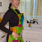 Green/Verde Mexican Embroidery Apron