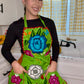 Green/Verde Mexican Embroidery Apron