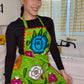 Green/Verde Mexican Embroidery Apron