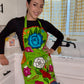 Green/Verde Mexican Embroidery Apron