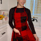 Red and Black pattern Apron 🤠