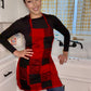 Red and Black pattern Apron 🤠