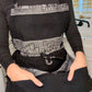 Black and Gray pattern Apron 🤠