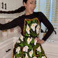 Alcatraz/Calla Lilly Mexican Embroidery Apron