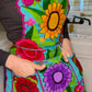 Blue Mexican Embroidery Apron