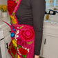 Pink Mexican Embroidery Apron