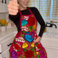 Pink Mexican Embroidery Apron