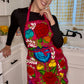 Pink Mexican Embroidery Apron
