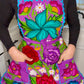 Purple/Morado Mexican Embroidery Apron