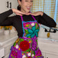 Purple/Morado Mexican Embroidery Apron