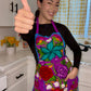 Purple/Morado Mexican Embroidery Apron