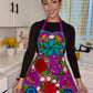 Purple/Morado Mexican Embroidery Apron