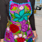 Purple/Morado Mexican Embroidery Apron