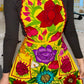 Yellow Mexican Embroidery Apron
