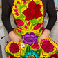 Yellow Mexican Embroidery Apron