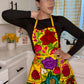 Yellow Mexican Embroidery Apron