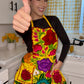 Yellow Mexican Embroidery Apron