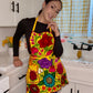 Yellow Mexican Embroidery Apron