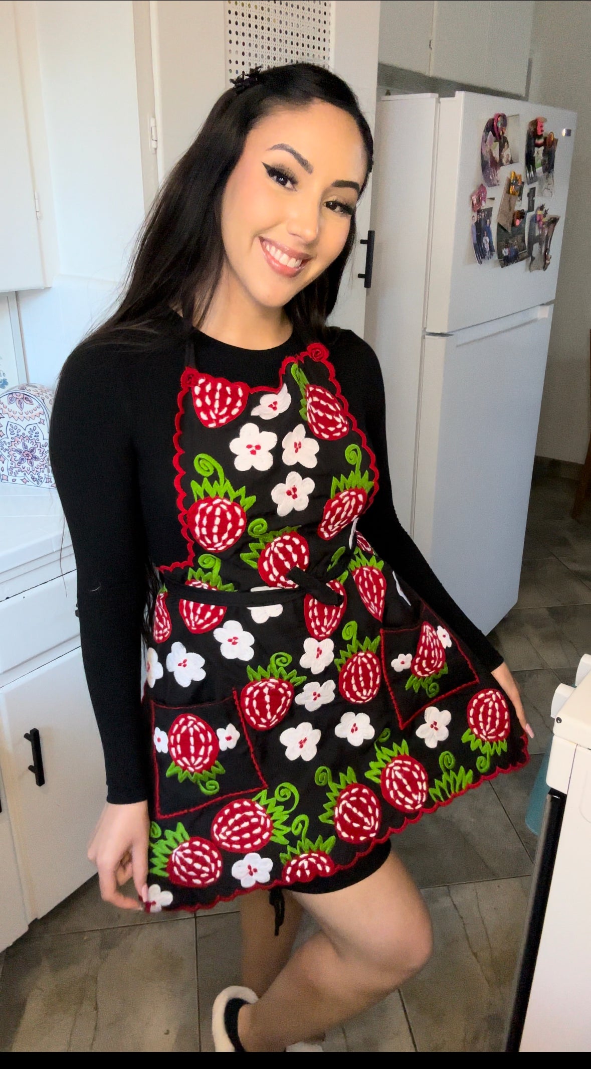 Fresita Embroidery Apron 🍓