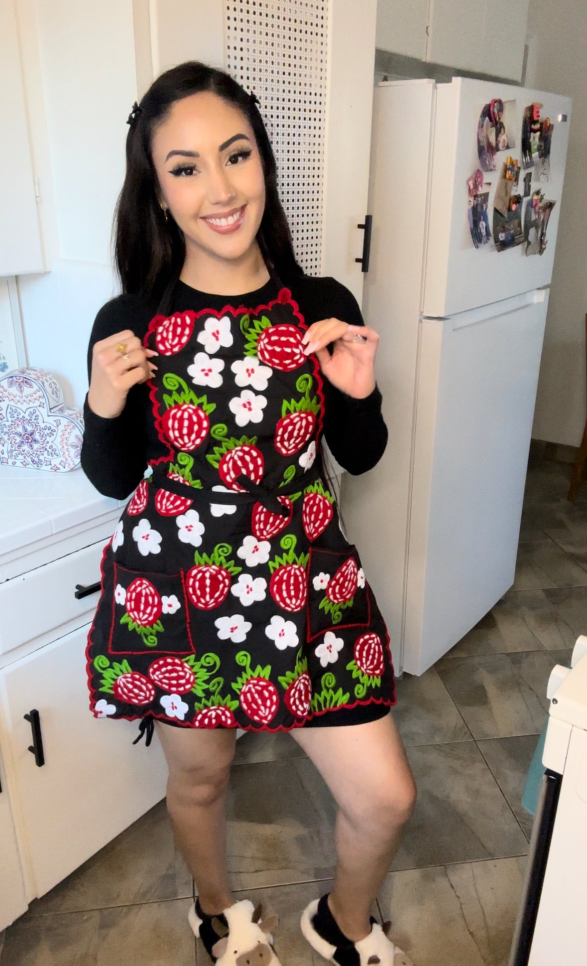 Fresita Embroidery Apron 🍓