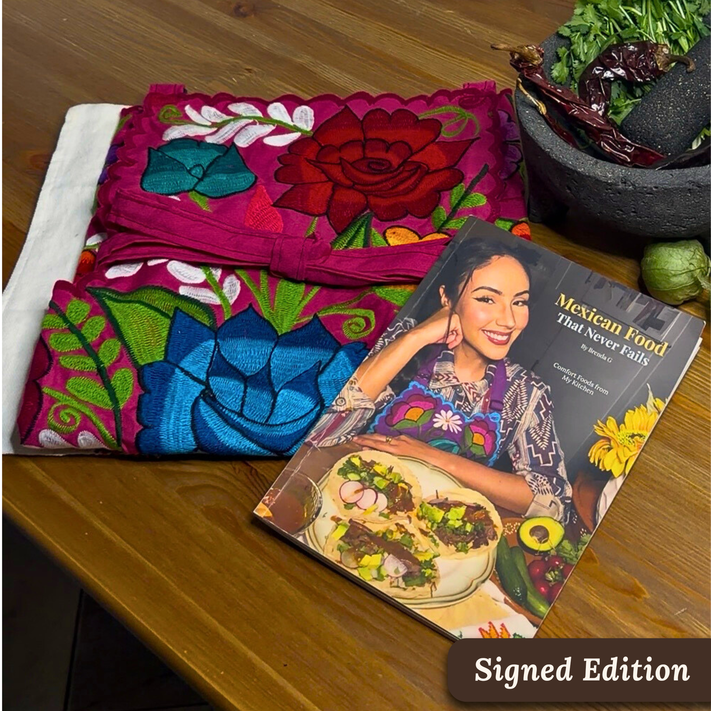 Apron + Cookbook Bundle ⭐ Best Sellers (Ships March 16)