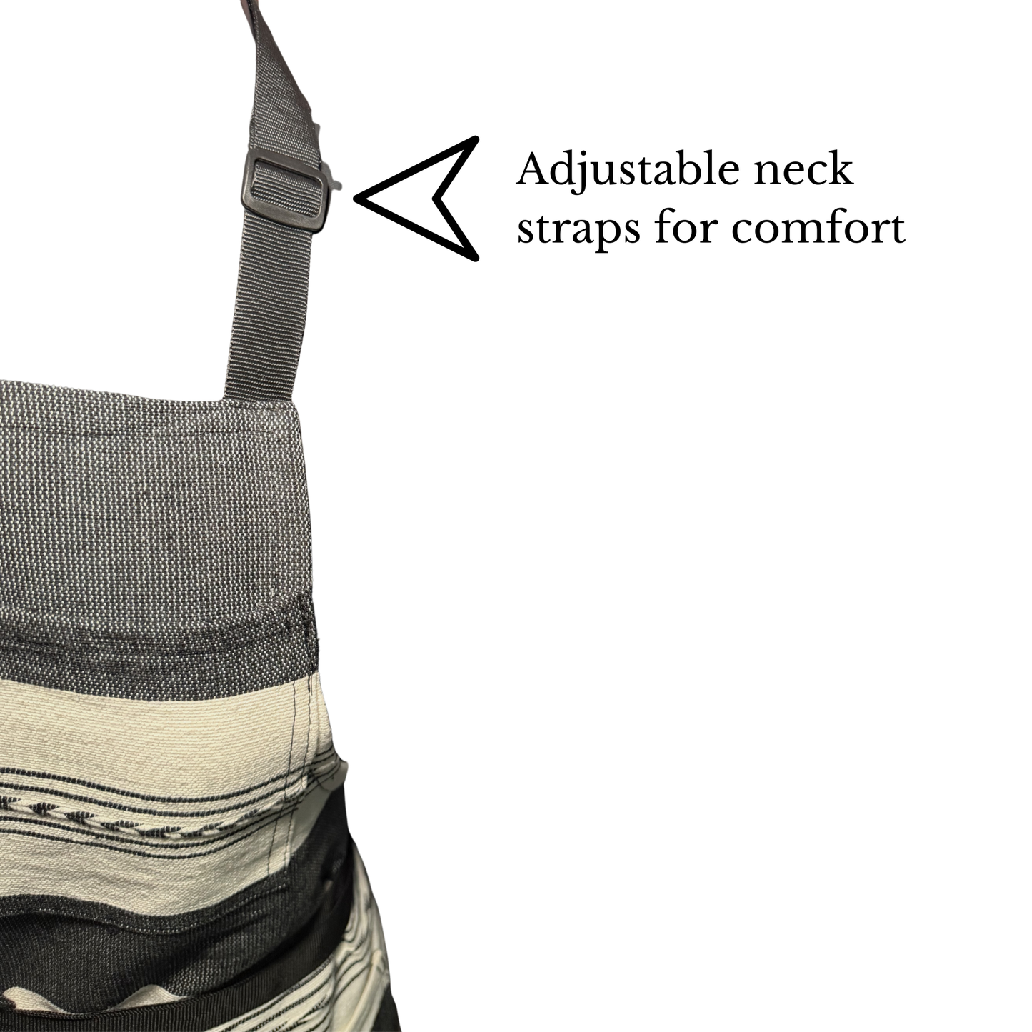 Handwoven Striped Men's Apron, Made in Oaxaca