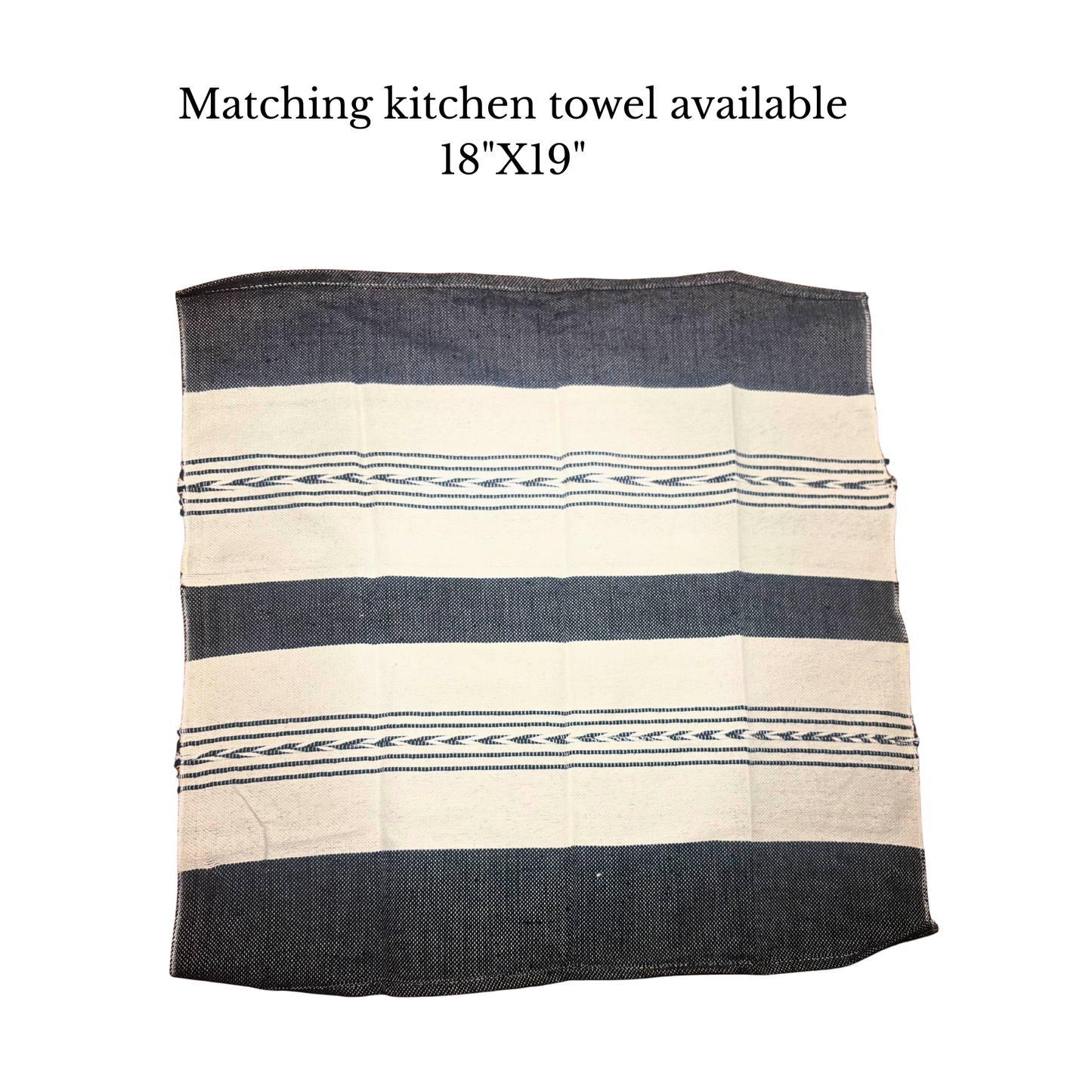 Handwoven Striped Men's Apron, Made in Oaxaca
