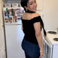 Black Coqueta Top