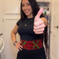Red & Green Belt/Cinto Bordado