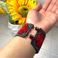 Red Handmade Huichol Bracelet/Pulsera Huichol Roja