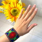 Red Handmade Huichol Bracelet/Pulsera Huichol Roja